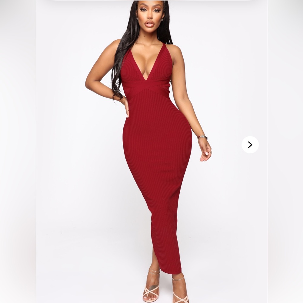 Red Bodycon bandage dress
